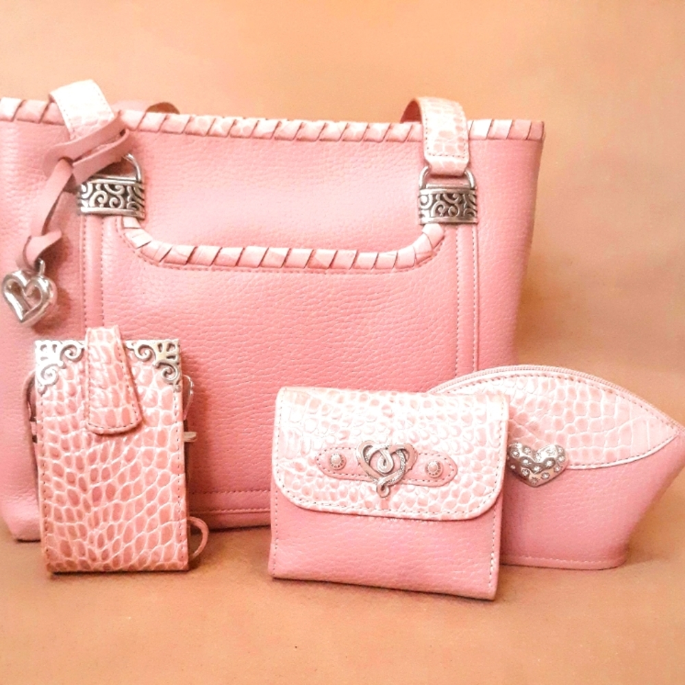 00s leather Brighton Shoulder Bag in Rose Pink
